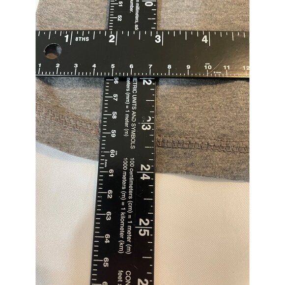 Alpha Mens Raglan Henley T-Shirt Small Gray & Black - Picture 7 of 9